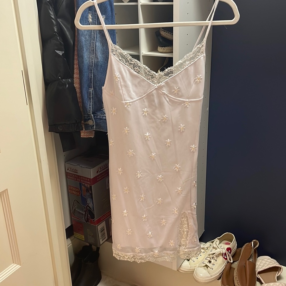 Cute white floral dress
